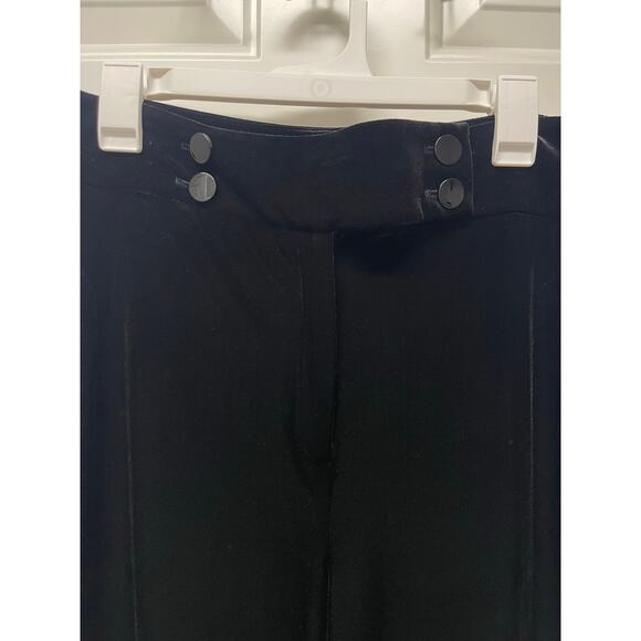 Calvin Klein Women’s velour wide leg dress pants black size 10 office formal - Picture 3 of 5